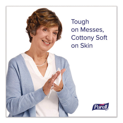 Cottony Soft Individually Wrapped Sanitizing Hand Wipes, 5 x 7, Herbal Scent, White, 480/Carton