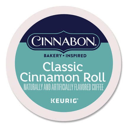Classic Cinnamon Roll Coffee K-Cups, 0.33 oz, 48/Box