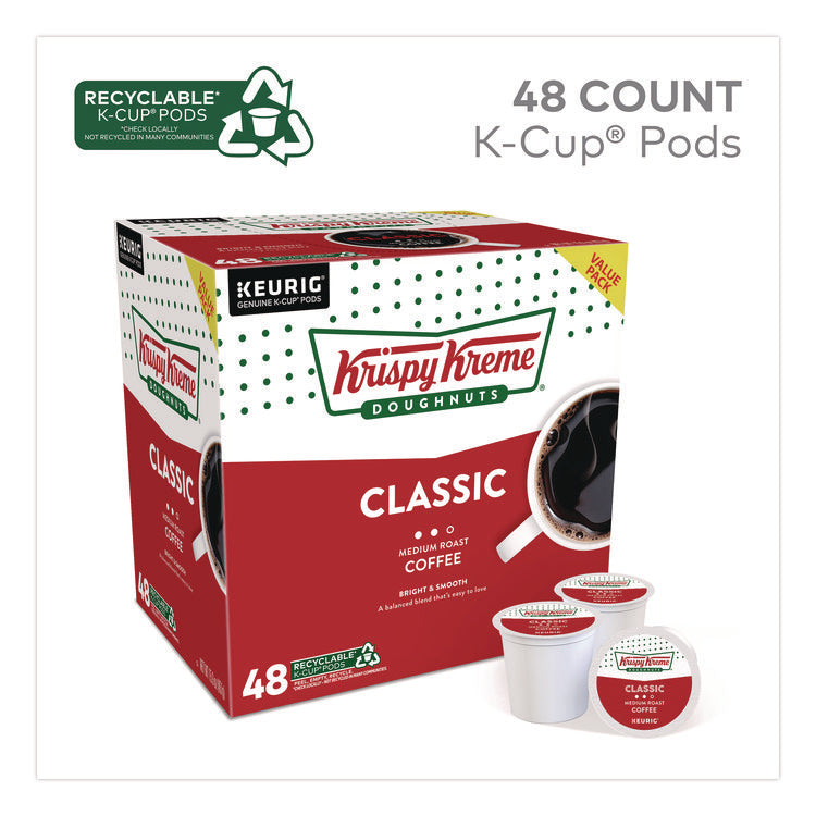 Classic Coffee K-Cups, Medium Roast, 0.33 oz, 48/Box
