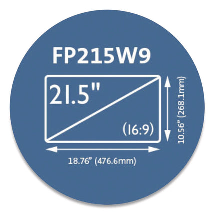 Anti-Glare Reversible Privacy Screen for 21.5" Widescreen Flat Panel Monitor, 16:9 Aspect Ratio