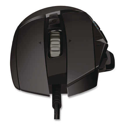 G502 HERO High Performance Gaming Mouse, USB, Left/Right Hand Use, Black