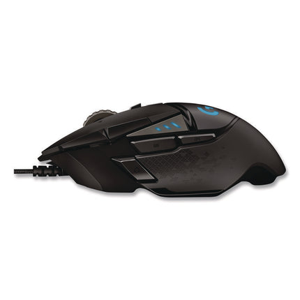 G502 HERO High Performance Gaming Mouse, USB, Left/Right Hand Use, Black