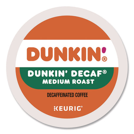 K-CUP PODS, DUNKIN' DECAF, 44/BOX