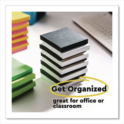 Super Sticky Pads in Energy Boost Collection Colors, 3 x 3, Limeade, 90 Sheets/Pad, 5 Pads/Pack