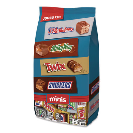 Minis Variety Jumbo Pack, Assorted, 30.63 oz Bag