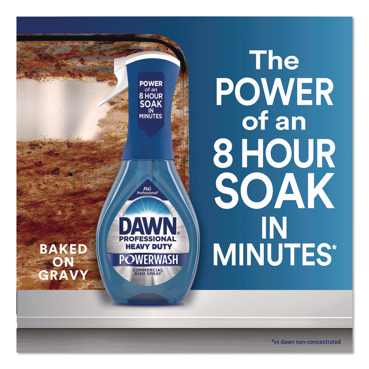 Heavy Duty Powerwash Commercial Dish Spray, Fresh Scent, 16 oz Trigger Spray Bottle