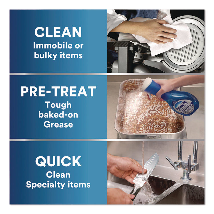 Heavy Duty Powerwash Commercial Dish Spray, Fresh Scent, 16 oz Trigger Spray Bottle