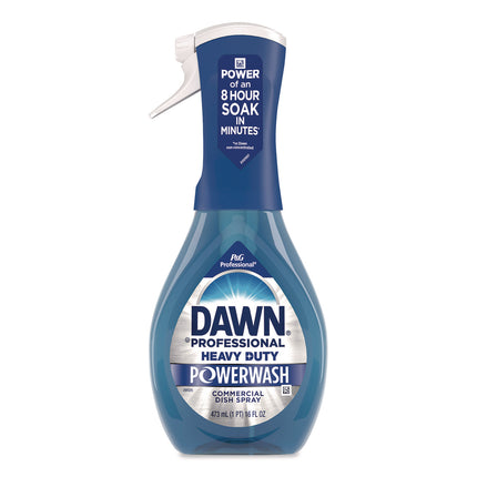 Heavy Duty Powerwash Commercial Dish Spray, Fresh Scent, 16 oz Trigger Spray Bottle