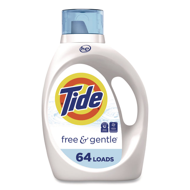 Free and Gentle Liquid Laundry Detergent, 64 Loads, 84 oz Bottle
