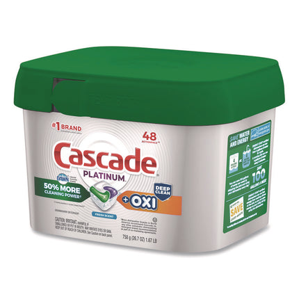 Action Pacs+Oxi, Fresh Scent, 26.7 oz Tub, 48/Pack