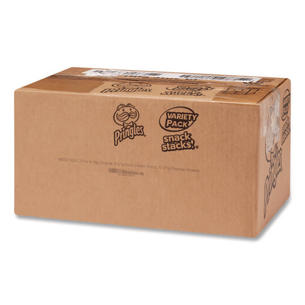 Variety Pack Potato Chips, Sour Cream and Onion/Cheddar Cheese/Original, 0.67 oz/0.74 oz Cans, 72/Carton