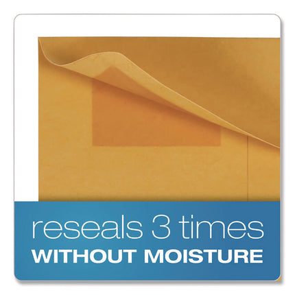 Redi-Seal Coin and Small Parts Envelope, #7, Cheese Blade Flap, Redi-Seal Adhesive Closure, 3.5 x 6.5, Kraft Brown, 500/Box