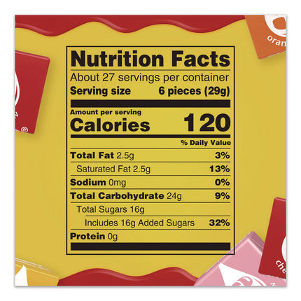 Original Fruit Chews, Assorted, 50 oz. Bag