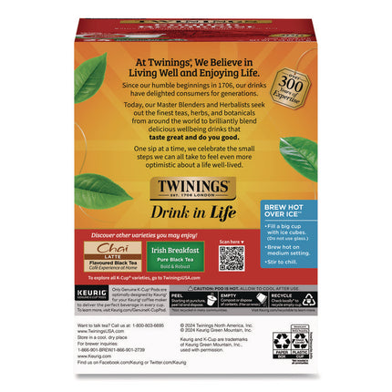 Tea K-Cups, English Breakfast. 0.11, 24/Box