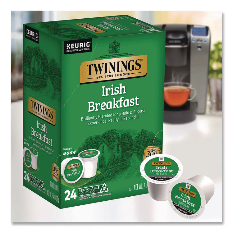 Tea K-Cups, Irish Breakfast, 0.11 oz, 24/Box