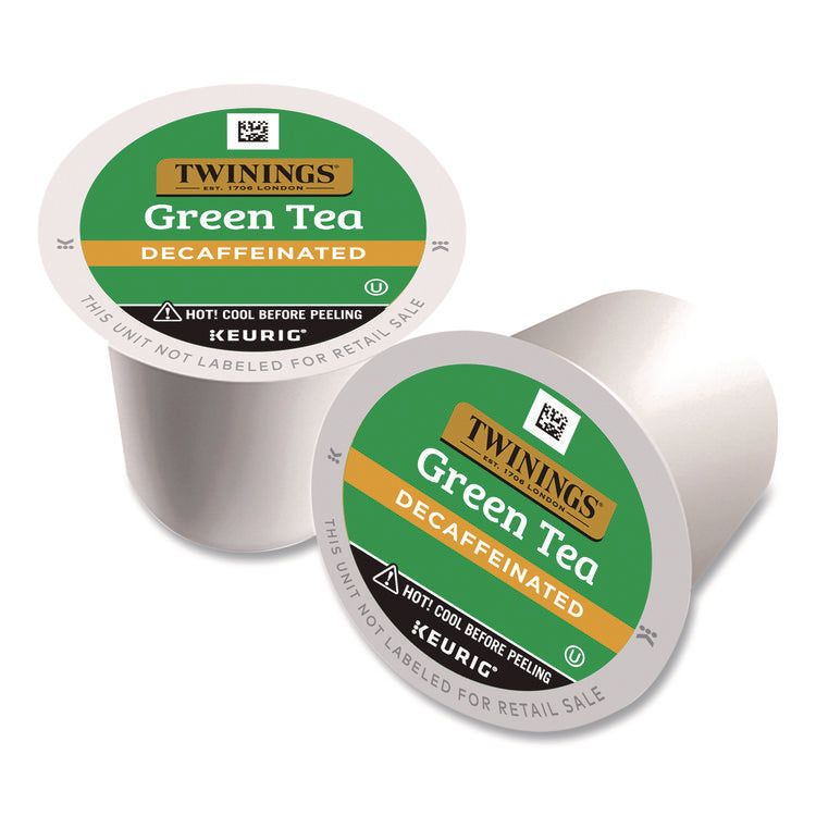 Tea K-Cups, Decaf Green Tea, 0.11 oz, 24/Box