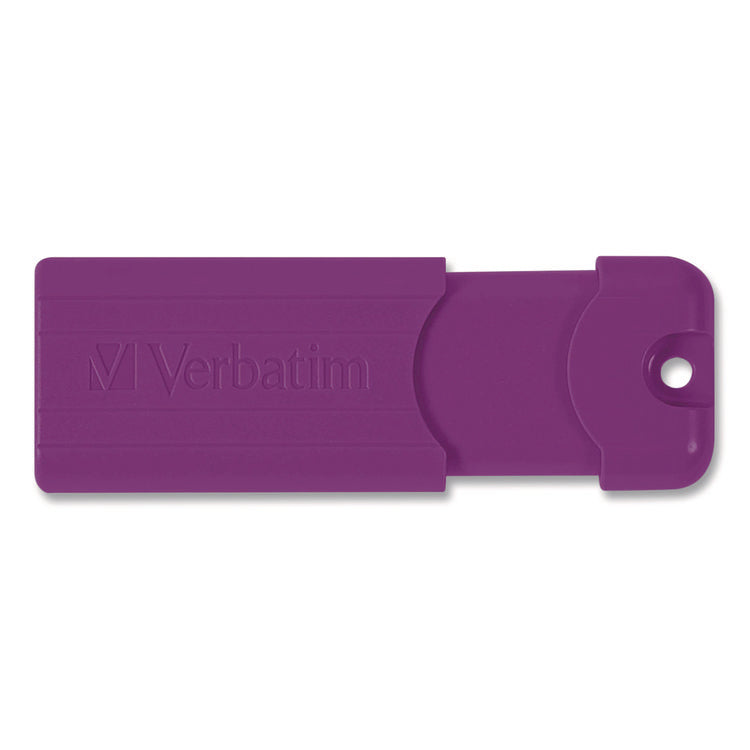 PinStripe USB 3.2 Flash Drive, 64 GB, Assorted Colors, 5/Pack