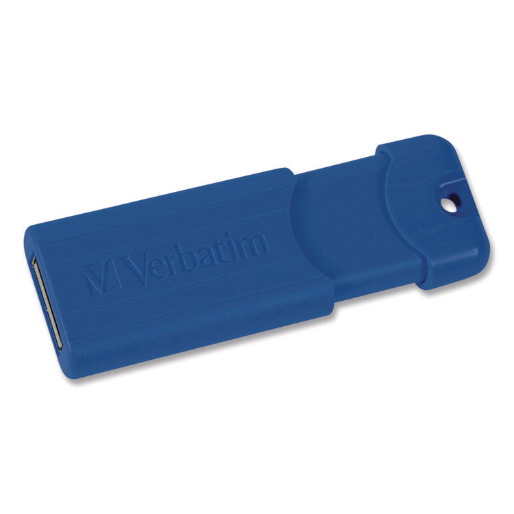 PinStripe USB 3.0 Flash Drive, 128 GB, Blue/Green/Red, 3/Pack