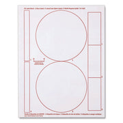 Inkjet Media Labels, Matte White, 50 Sheets/Pack