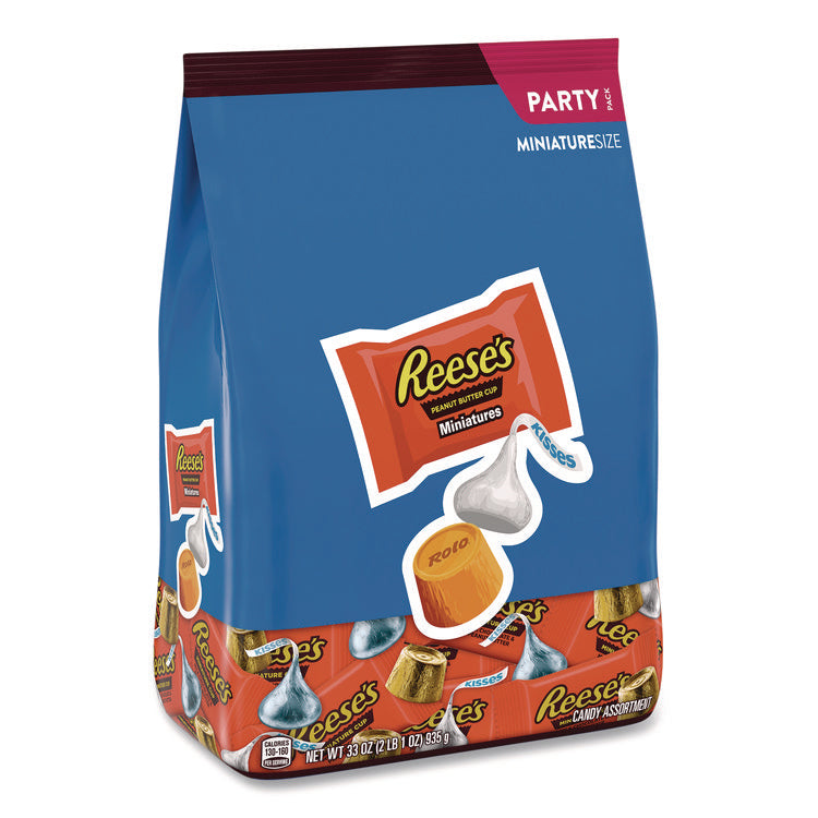 Miniatures Variety Party Pack, Assorted Milk Chocolates, 33 oz Bag