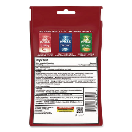 Relief Menthol Cough Suppressant - Oral Anesthetic, Cherry, 30/Pack