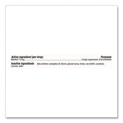 Relief Menthol cough Suppressant - Oral Anesthetic, Honey Lemon, 30/Pack