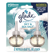 Plugin Scented Oil Refill, Sky and Sea Salt, 0.67 oz, 2/Pack