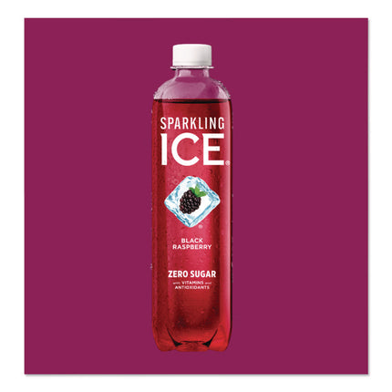 Variety Pack Sparkling Water, Cherry Limeade/Black Raspberry/Orange Mango/Kiwi Strawberry, 17 oz Bottle, 12/Pack