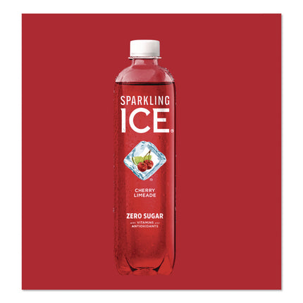 Variety Pack Sparkling Water, Cherry Limeade/Black Raspberry/Orange Mango/Kiwi Strawberry, 17 oz Bottle, 12/Pack