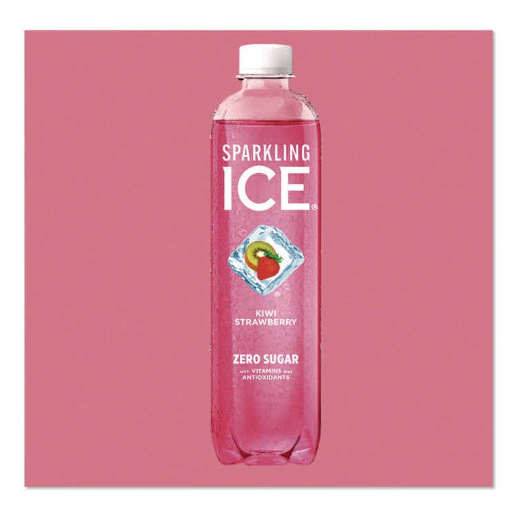 Variety Pack Sparkling Water, Cherry Limeade/Black Raspberry/Orange Mango/Kiwi Strawberry, 17 oz Bottle, 12/Pack