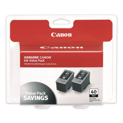 0615B013 (40) Ink, Black, 2/Pack