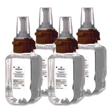 Foaming Hand Soap Refill for ADX 7 Dispenser, Unscented, 700 mL, 4/Carton