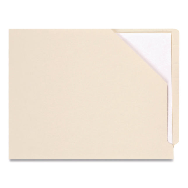 File Pocket, End Tab, Letter Size, Manila, 100/Box