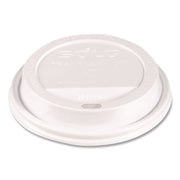 Traveler Hot Cup Lids, Fits 12 oz to 16 oz Hot Cups, Plastic, White, 100/Pack