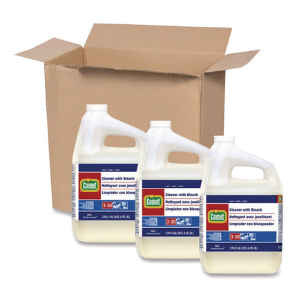 Cleaner With Bleach, Liquid, One Gallon Bottle