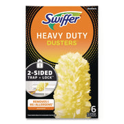Heavy Duty Dusters Refill, Dust Lock Fiber, Yellow, 6/box