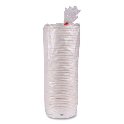 GreenStripe Paper Food Containers, 7.28" dia x, 2.48", White, 300/Carton
