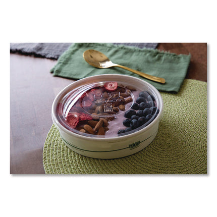 GreenStripe Paper Food Containers, 7.28" dia x, 2.48", White, 300/Carton