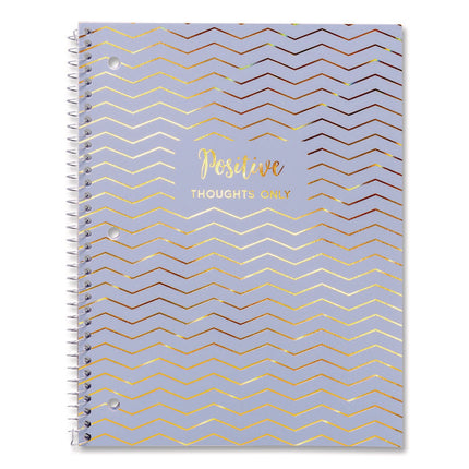 1-Subject Notebook, Medium/College Rule, Assorted Haze Cover Colors, (50) 10.5 x 8 Sheets, 3/Pack