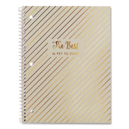 1-Subject Notebook, Medium/College Rule, Assorted Haze Cover Colors, (50) 10.5 x 8 Sheets, 3/Pack
