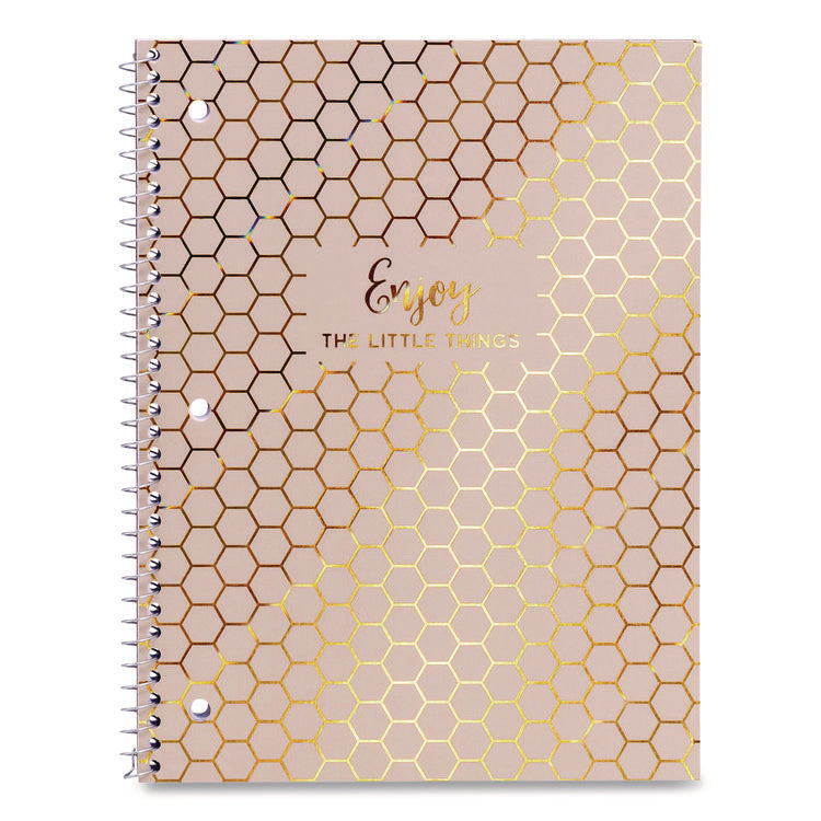 1-Subject Notebook, Medium/College Rule, Assorted Haze Cover Colors, (50) 10.5 x 8 Sheets, 3/Pack