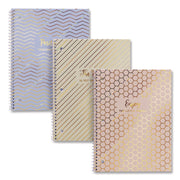 1-Subject Notebook, Medium/College Rule, Assorted Haze Cover Colors, (50) 10.5 x 8 Sheets, 3/Pack