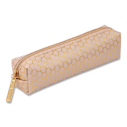 Pencil Case, 8.07 x 2.36 x 2.55, Taupe, 6/Pack