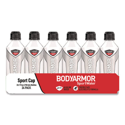SportWater Alkaline Water, 23.67 oz Bottle, 24/Pack