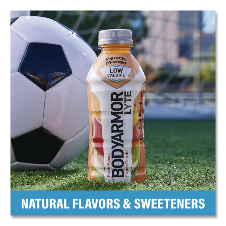 LYTE Sports Drink, Peach Mango, 16 oz Bottle, 12/Pack