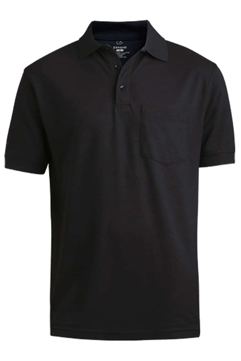 EDWARDS BLENDED PIQUE SHORT SLEEVE POLO WITH POCKET