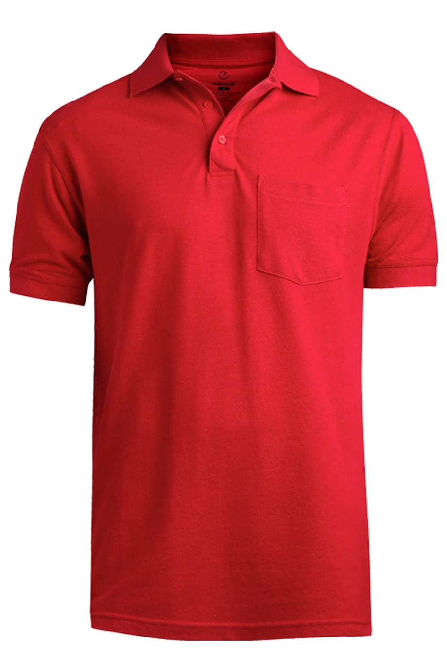 EDWARDS BLENDED PIQUE SHORT SLEEVE POLO WITH POCKET