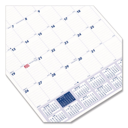 Twin-Wirebound Wall Calendar, One Month per Page, 12 x 17, White Sheets, 12-Month (Jan to Dec): 2025