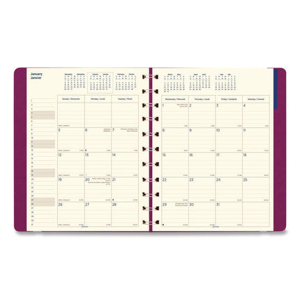 Soft Touch 17-Month Planner, 10.88 x 8.5, Fuchsia Cover, 17-Month: Aug 2024 to Dec 2025
