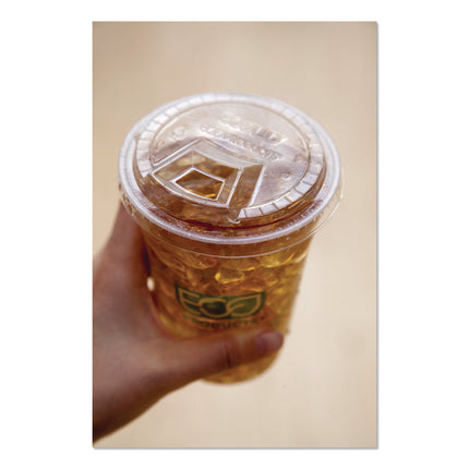 GreenStripe Cold Cup Sip Lids, Fits 9 oz/12 oz to 24 oz Cold Cups, Plastic, Clear, 1,000/Carton